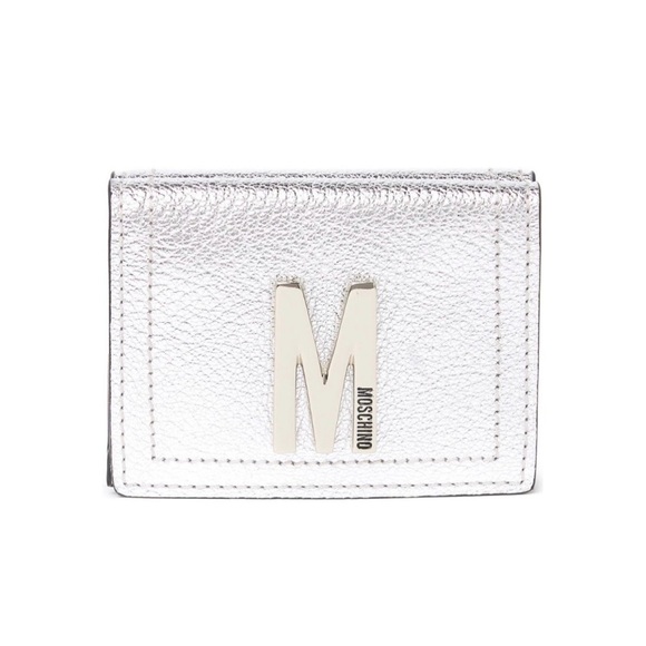 Moschino Handbags - Moschino Metallic Logo Wallet